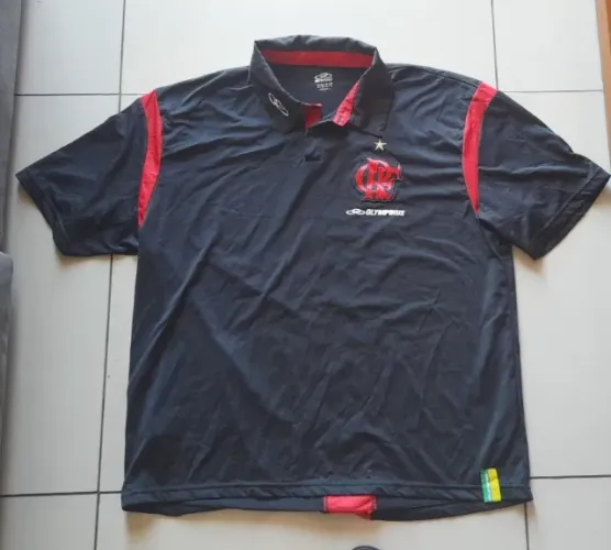 Camisa Flamengo Comissão Tecnica Polo 2009 GG Olympikus