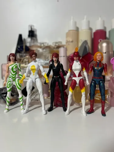 Marvel Legends viúva negra, binária, vertigo, moonstone