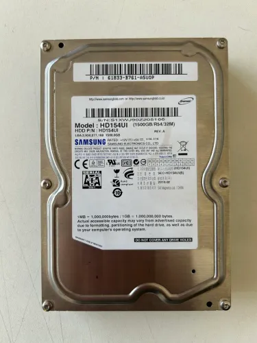 Hdd 1,5Tb - 3,5? Samsung modelo HD 154UI