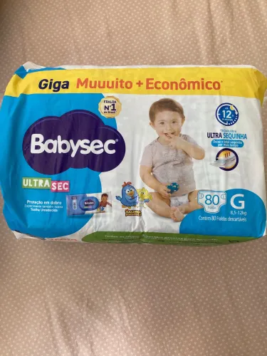 Fralda Babysec - Tamanho G