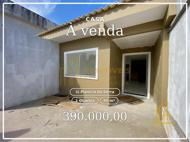 Pronto para morar em Planície da Serra! Casa 2Q com ótima localização.