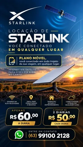 Aluguel (locação) de Starlink