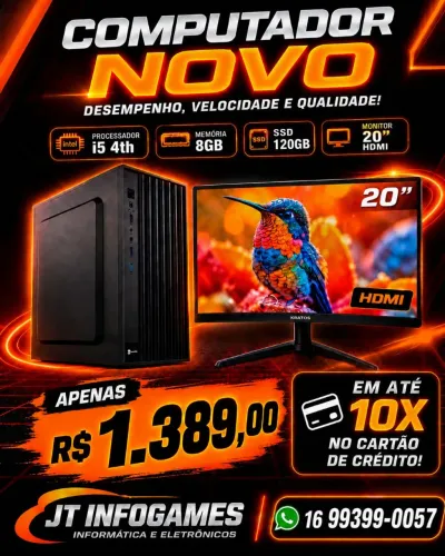 Computador Novo completo 