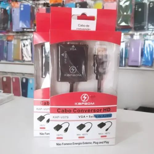 cabo Conversor HDMI x VGA