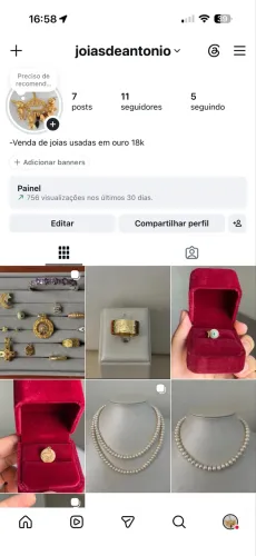 Brilhantes e ouro baixo 