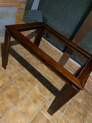 Mesa sem o vidro