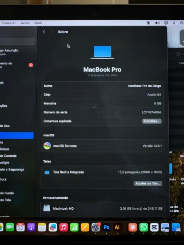 MacBook Pro (13 polegadas, M2, 2022)