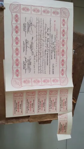 Títulos Eletrobras antigos colecionador