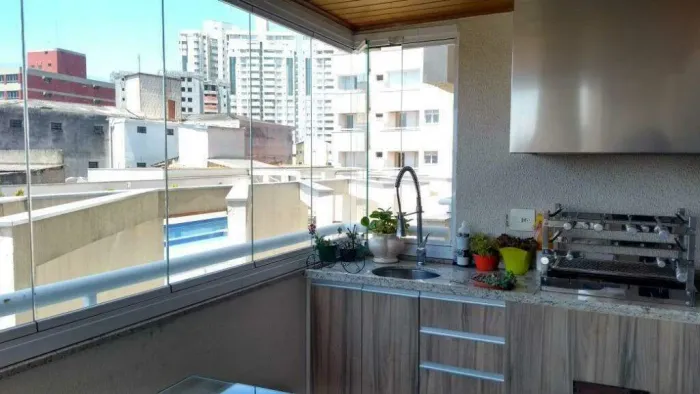 Apartamento a venda no Centro de Santo André com 3 suítes, 2 vagas - Varanda Gourmet