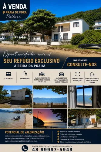 REFÚGIO EXCLUSIVO A BEIRA DA PRAIA
