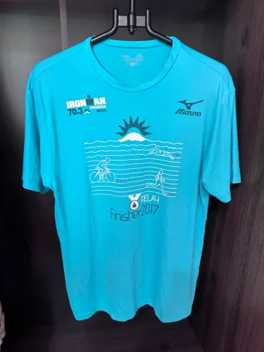 Camisa Mizuno Ironman 70.3 Fortaleza Finisher 2017 Triathlon Ciclismo Corrida Natação