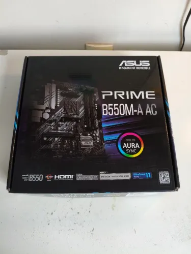 Placa Mãe Asus Prime B550M-A AC | NOVA (Lacrada) | Wi-Fi + Bluetooth | NF Terabyte