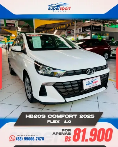 Hyundai HB20S Comfort 1.0 Flex 12V Mec. 2025
