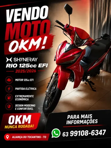 Vende-se moto Shineray 0km 
