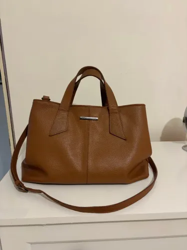 BOLSA TOTE CARAMELO COURO