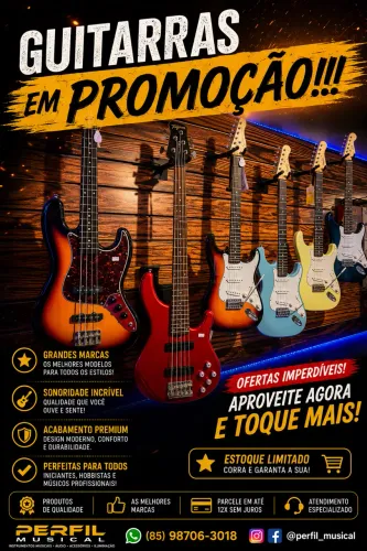 Guitarra em promoção