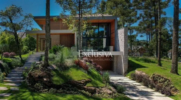 Casa à venda com 5 dormitórios, 3 suítes, 618 m² - Condomínio Aspen Mountain - Gramado/RS
