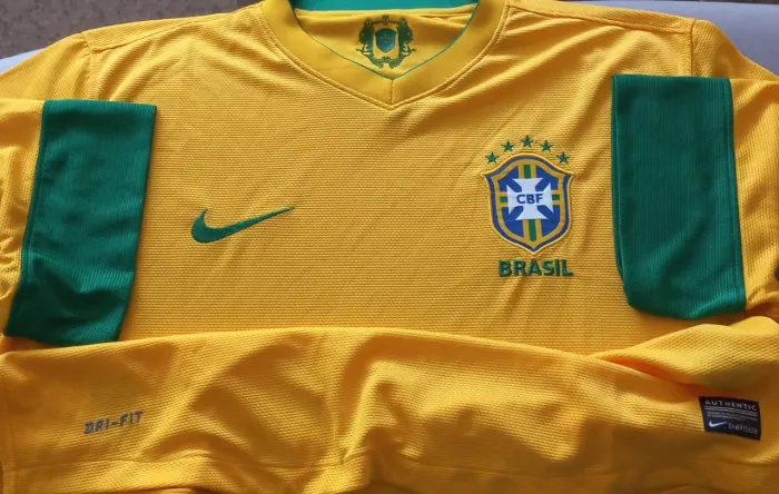 Camisa Seleção Brasil Nike 2012 Amarela Tam G Nova Frete Grátis