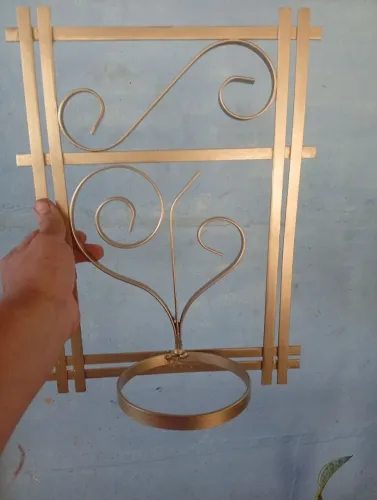 Suporte para vaso de plantas de parede de ferro 