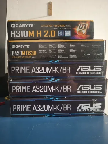 Placas Mãe Asus A320, B450 Gigabyte