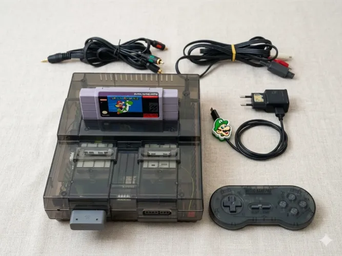 Super Nintendo MOD USB-c, MOD Vídeo Componente, MOD Amp Áudio