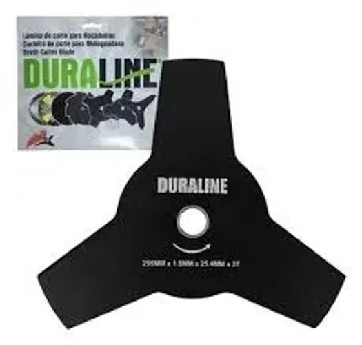 Lâmina Duraline 3 pontas 255 mm para roçadeira universal