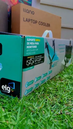 Suporte monitor Braço Articulado duplo Elg F160N preto