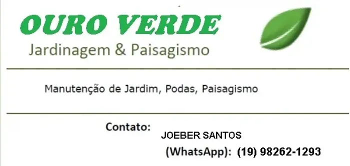 Jardineiro Limpeza e Conservação
