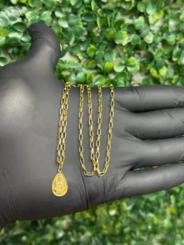 Corrente ouro 18 k volumosa 