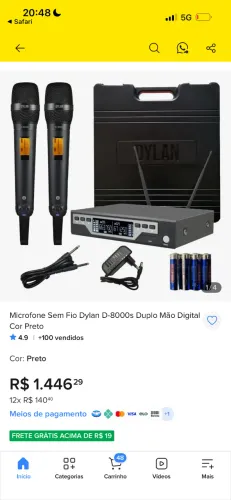 Microfone sem fio