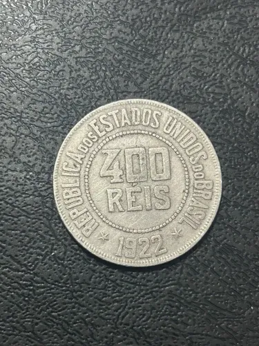 ? Moeda 400 Réis 1922 Centenário da Independência Original