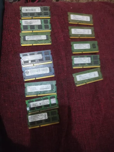 Lote 13 Memórias RAM Notebook DDR3 e DDR3L (46GB Total)