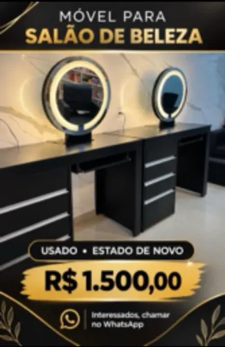 Bancada para salão de beleza