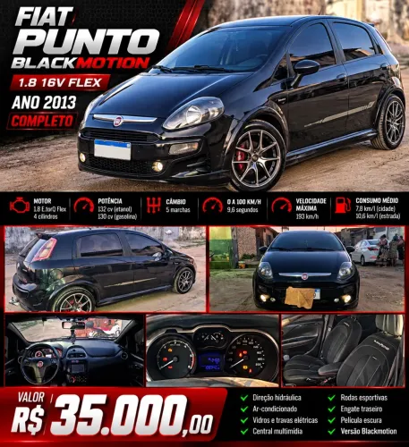Fiat Punto Blackmotion 1.8 Flex 16V 5P. 2014
