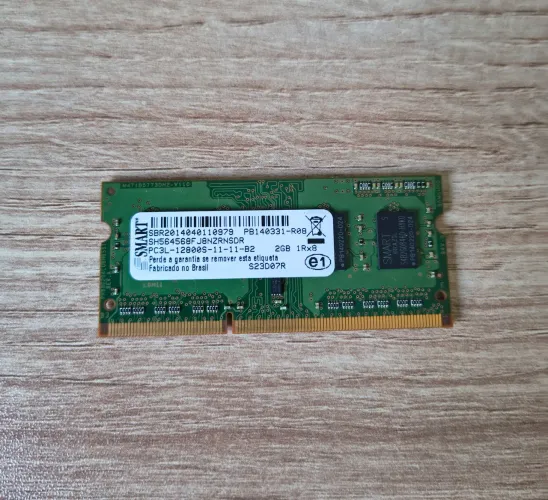 Memória RAM 2 GB (DDR3L) modelo PC3L-12800S para notebook