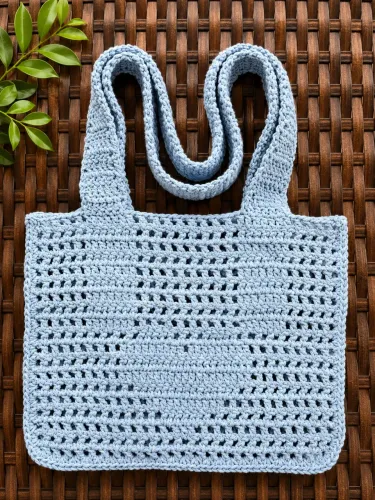 Bolsa-sacola crochê