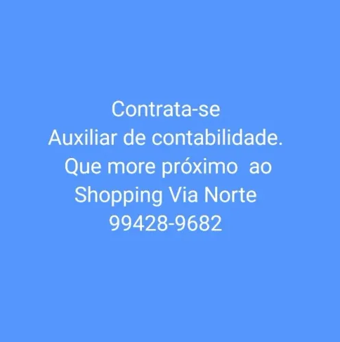 Auxiliar de contabilidade e Auxiliar de administração 