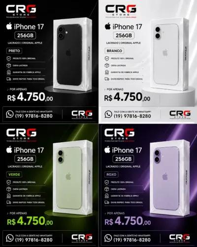 Iphone 17 256GB - Lacrado - Promoção!