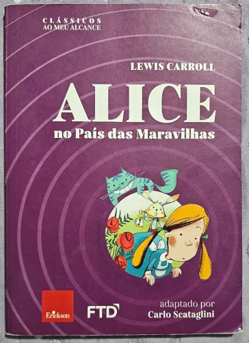 Livro Alice no País das Maravilhas<br><br><br><br>