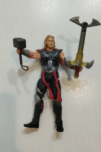 Boneco Thor Action Figure: Battle Hammer, Thor Movie The Mighty Avenger
