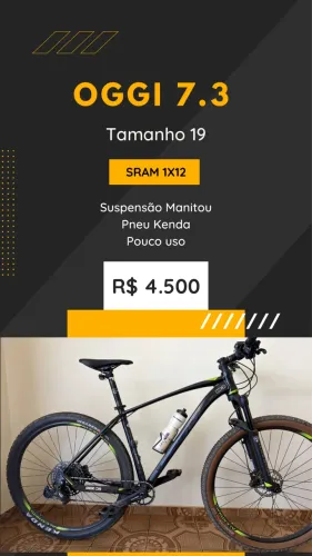 Bike OGGI 7.3 pouco uso