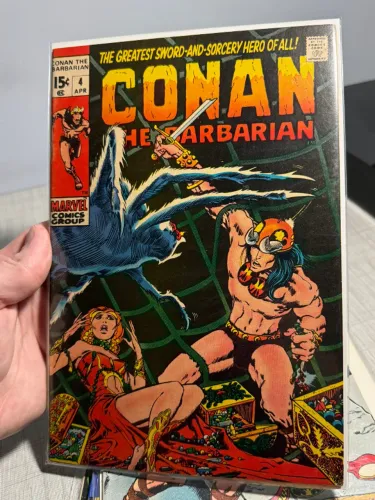 Conan the Barbarian, o bárbaro número #4 Importada 1970 Marvel