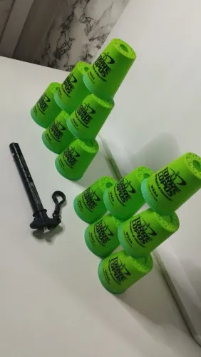 Jogo Torre Copos da Marca Grow na cor Verde completo R$:80 Reais