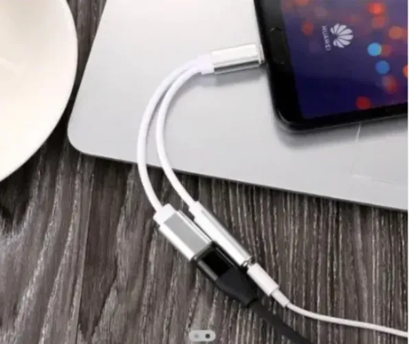 Cabo adaptador com 2 Entradas P2 e C
