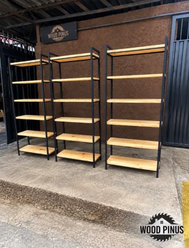 Prateleiras estilo industrial
