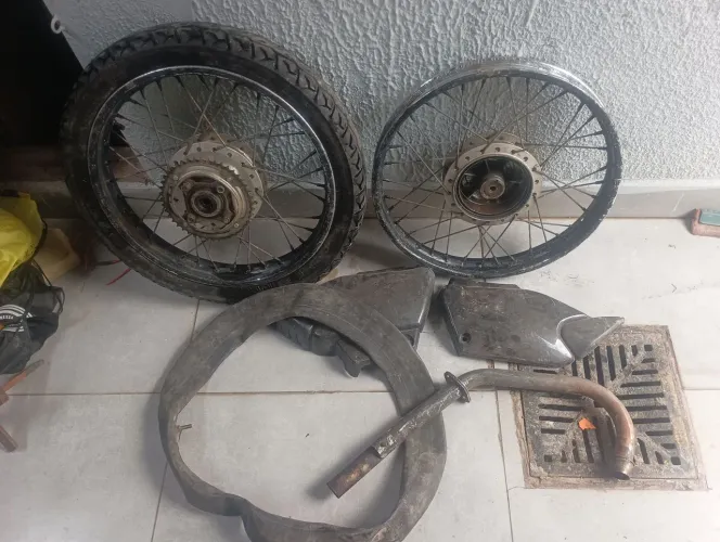 Aro traseiro e dianteiro moto 125 original