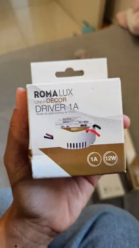 Fonte fita led 12v- 1A Romalux
