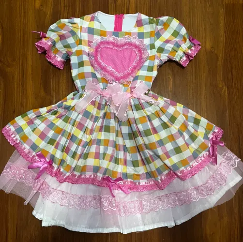 Vestido Festa Junina Infantil Super Luxo