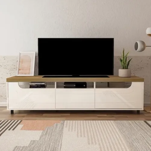 Rack para TV Helios 200 Pinho Claro