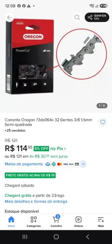 Corrente para Serra elétrica